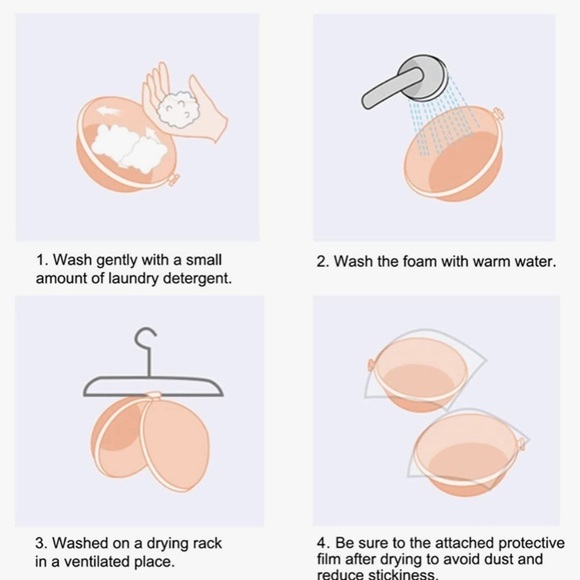 NWT Sticky Bra Backless Strapless Push Up Cleavage Stick On Bra Nude 34B - Picture 7 of 8